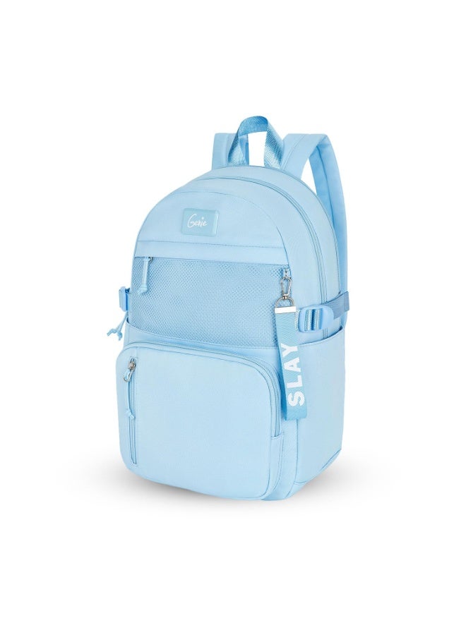 Genie Berry Laptop Backpack for Girls (16L) | Modern Office, College & Travel Laptop Backpack | Multi-Compartment, Padded Laptop Sleeve, Lightweight, Ergonomic Straps | Sky Blue - Image 1