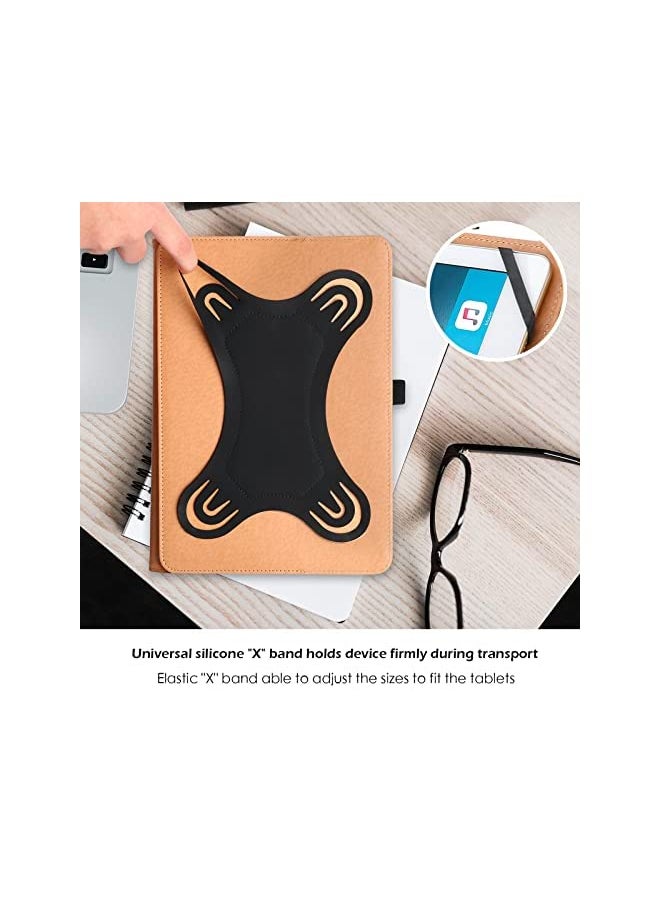 Procases - ProCase 9"-10.1" Inch Universal Tablet Case, Protective Cover Stand Folio Case for 9 10 10.1 Inch Android Touchscreen Tablet, with 360 Degree Rotatable Kickstand and Multiple Viewing Angles -Wine - Image 1