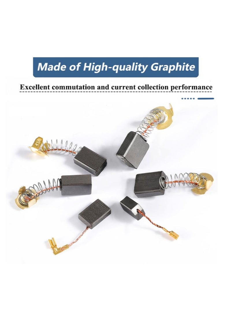 Yakumuz 40pcs 10 Sizes Electric Motor Carbon Brushes for Replacement Yakumuz Repair Power Tools and Motors Part Such as Electric Hammer Drills, Circular Saws, Angle Grinders - Image 5