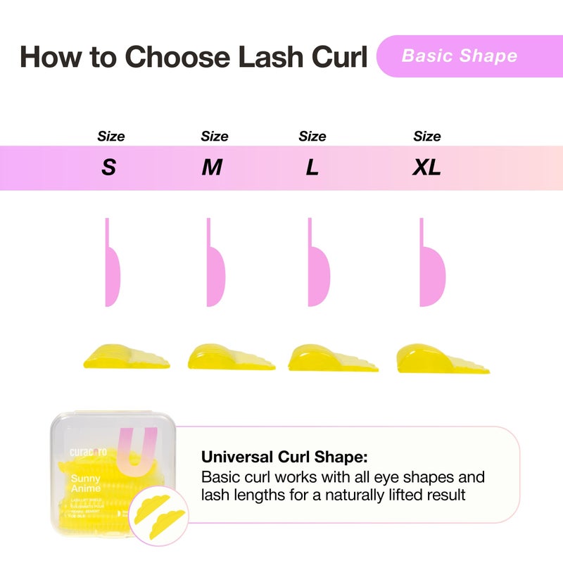 Curacoro Lash Lift Shields, 8 Pcs/4 Sizes Lash Lift Rods, Lash Lift Pads for Eyelash Curling and Lifting, Reusable Silicone Lash Rods For Eyelash Perm Lamination - Image 5