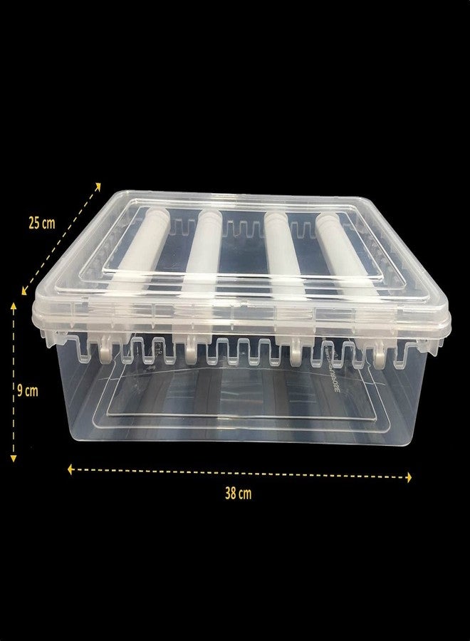 NAITIK CREATION منظم أساور قابل للتعديل من نايتيك كرييشن، 4 قضبان | صندوق تخزين أساور للنساء | صندوق بلاستيكي للأساور ومنظم مجوهرات، شفاف (1) - Image 4