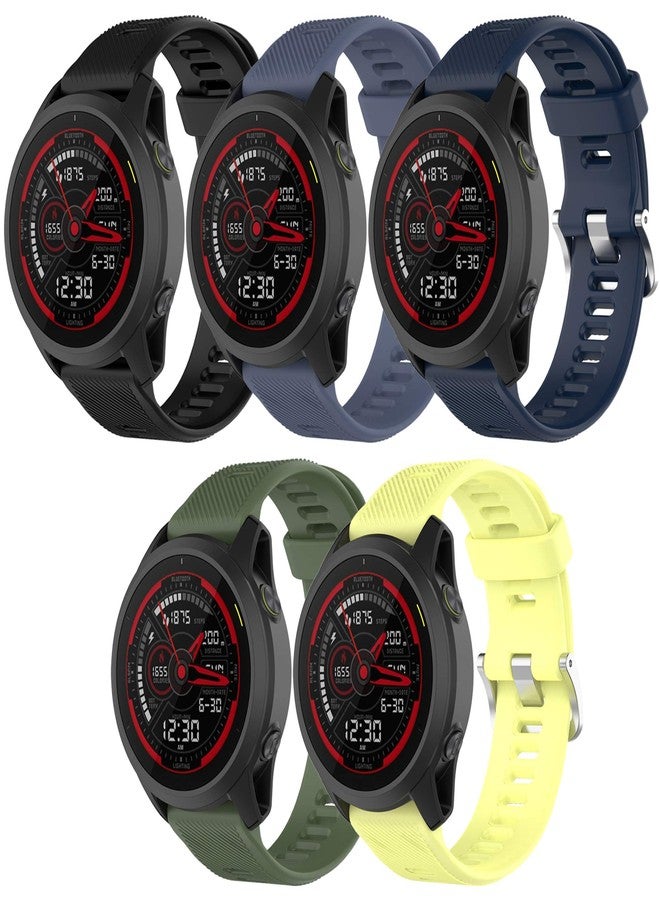QGHXO سوار بديل من السيليكون الناعم لساعة Garmin Forerunner 745 (بدون جهاز تتبع، أساور بديلة فقط) - Image 1