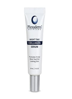 Plexaderm 30 Ml Night Time Collagen Serum For Firmer, Fuller, More Youthful Looking Skin - Anti-Aging Collagen & Peptide Serum Suitable For All Skin Types - Best Collagen Serum For Women & Men - Paraben-Free, Cruelty-Free, & Developed In The Usa  - Image 1