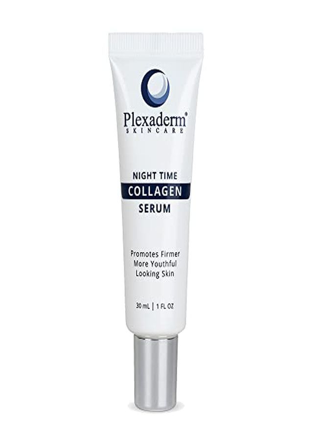 Plexaderm 30 Ml Night Time Collagen Serum For Firmer, Fuller, More Youthful Looking Skin - Anti-Aging Collagen & Peptide Serum Suitable For All Skin Types - Best Collagen Serum For Women & Men - Paraben-Free, Cruelty-Free, & Developed In The Usa - Image 1