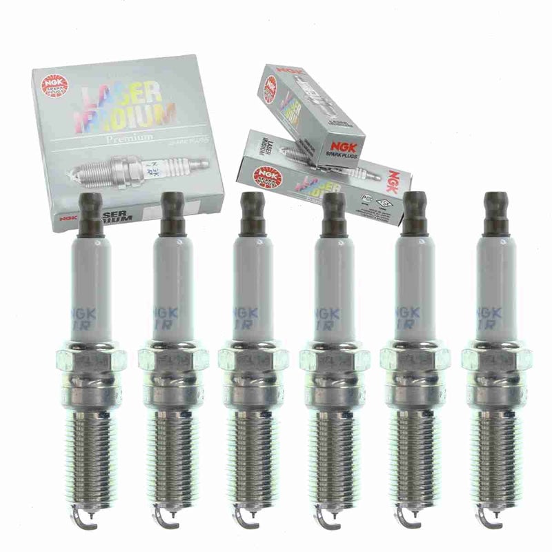 6 pc NGK Laser Iridium Spark Plugs compatible with Cadillac SRX 28L 30L 36L V6 20052016