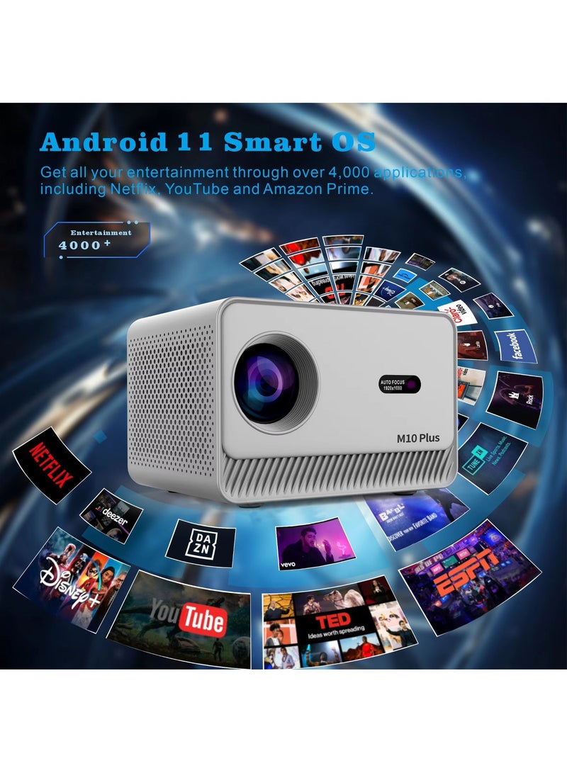 المهوس الفضاء جهاز عرض لاسلكي GEEK SPACE Electric Focus  Android 5G WIFI Video Home Theater Mini Projector محمول بدقة بكسل - Image 3