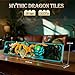 JMBricklayer Mythic Dragon Tiles Building Block Sets with LED Lights for Adults 70020 Wall Art Crafts Frame Building Sets Home Office Decor Dragon Kits with Flowers Creative Gifts for Men Women - Image 4