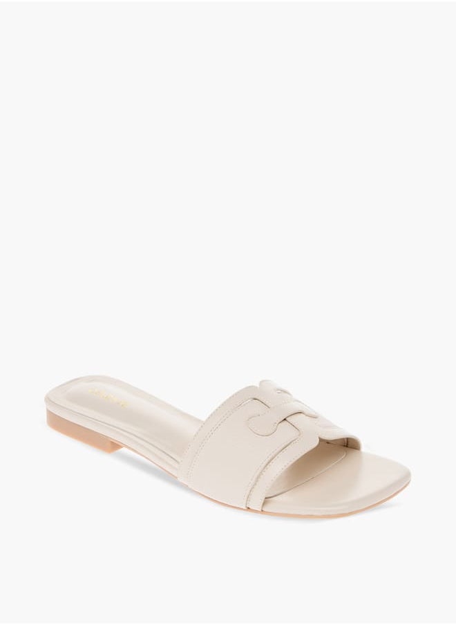 Celeste Womens Textured Slip-On Sandals  - Image 1
