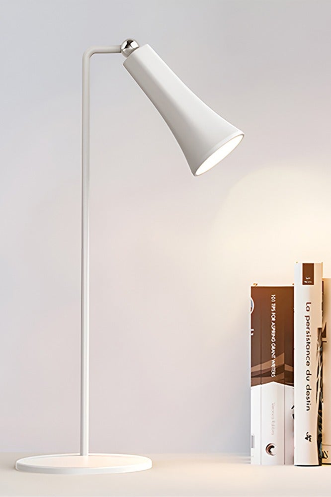 3 Modes Rechargeable LED Table Lamp with Magnet Swivel Joint, Touch Control, Adjustable Brightness, Color, 360° Angle, Can Become Desk Lamp, Clip Lamp, Wall Lamp, Flashlight, Portable Charger (White) - Image 1