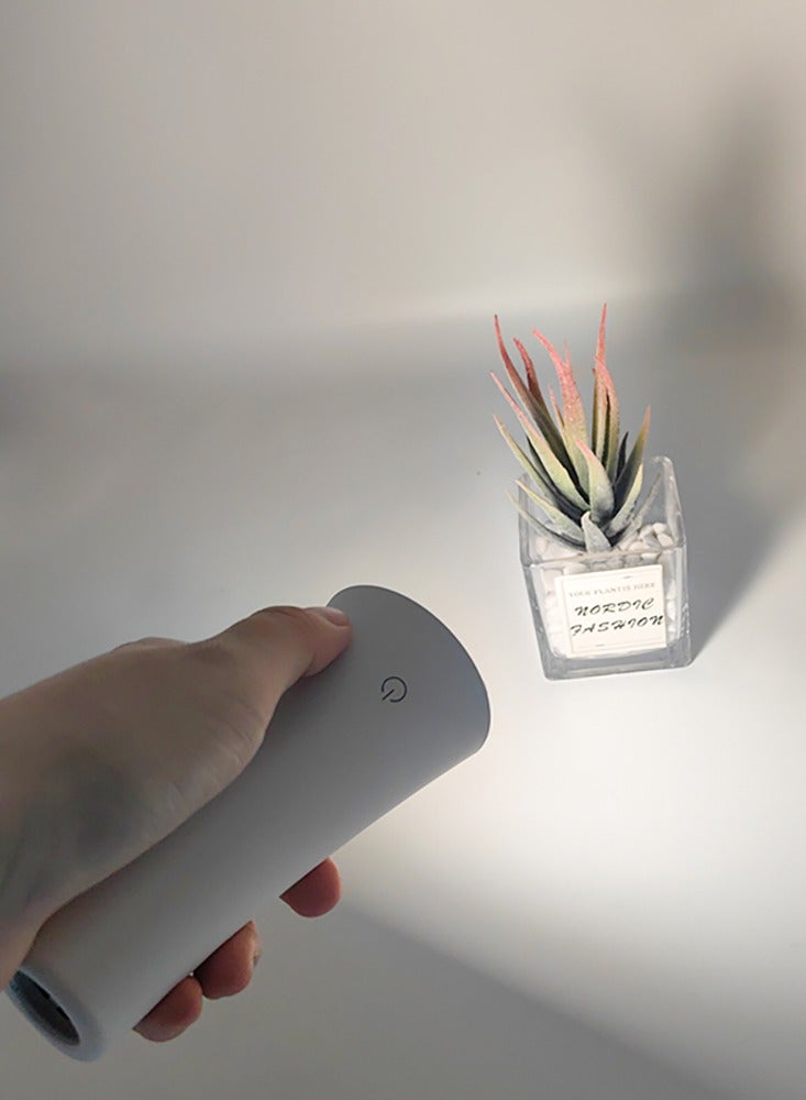 مصباح طاولة LED قابل للشحن اللاسلكي مع وصلة دوار مغناطيس، تحكم باللمس، سطوع قابل للتعديل، لون، زاوية 360°، يمكن أن يتحول إلى مصباح مكتب، مصباح مشبك، مصباح جداري، مصباح يدوي، شاحن محمول (أبيض) - Image 4