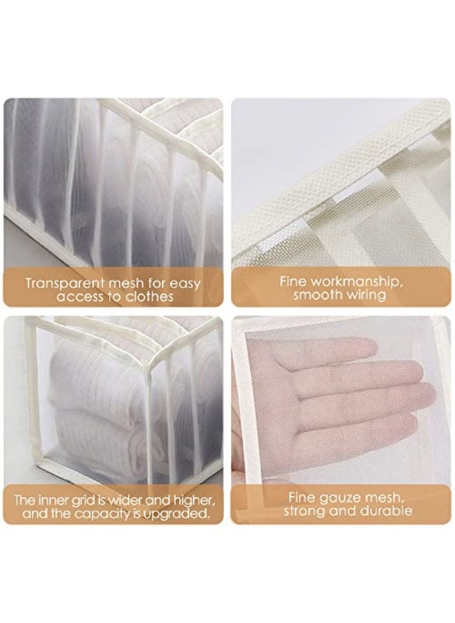 Generic Underwear Organizer, Foldable Drawer Organizer for Underwear Socks,Holds 28 pairs of underwear or 28 pairs of socks, 11+11 Cell (Grey)  - Image 4