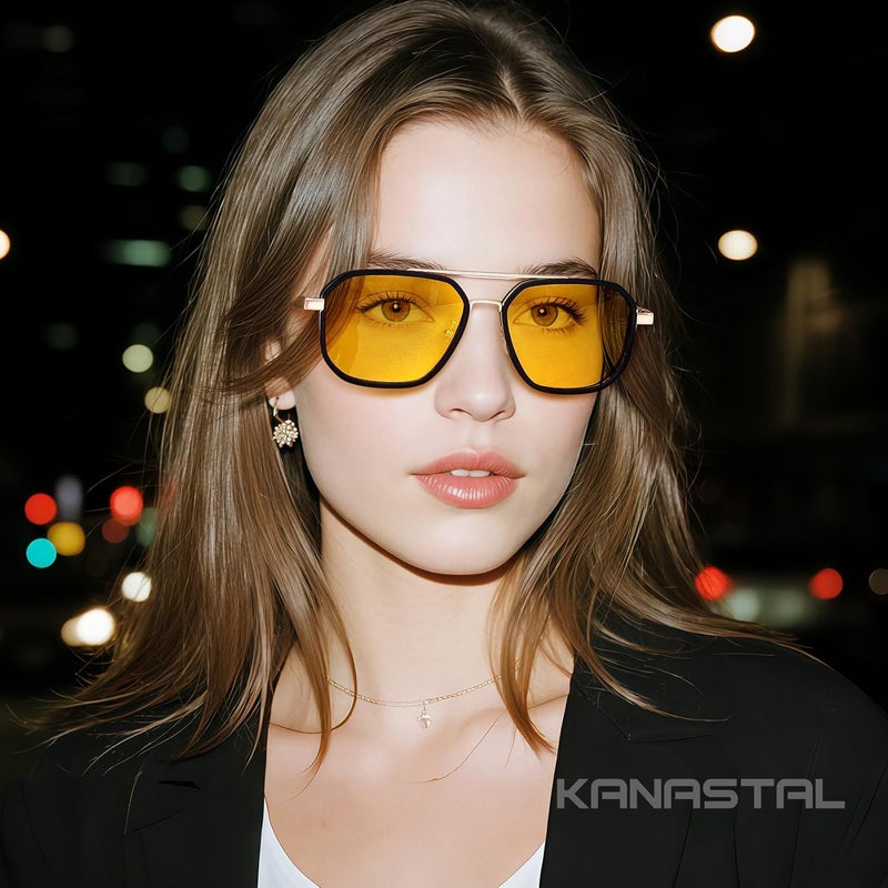 KANASTAL Metal Frame Sunglasses for Men, Polarized Sun Glasses Military Goggles Trendy Large Shades for Mens Big Sunglass Driving Fishing Outdoors UV400 Protection - Image 3
