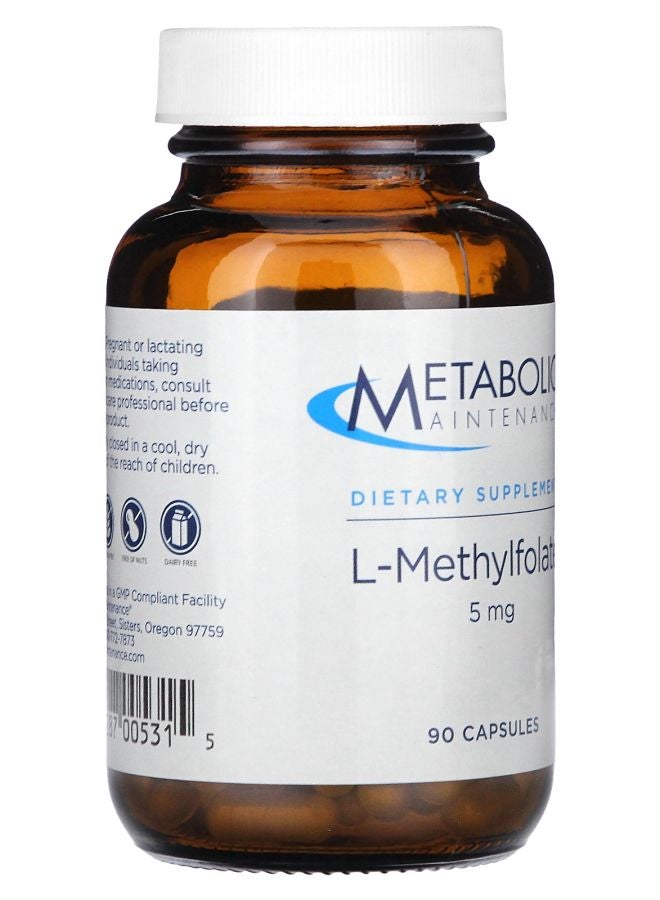 Metabolic Maintenance L-Methylfolate 5 mg 90 Capsules - Image 2