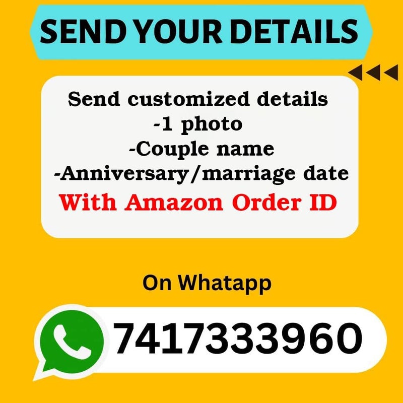 WEHATKE Anniversary Gift for Couple Special Customized LED Calendar Frame Romantic Personalized Gift for Him and Her Unique Wedding Gift Best Gift on Birthday Anniversary Special Days With battery Micro USB Charging - Image 2