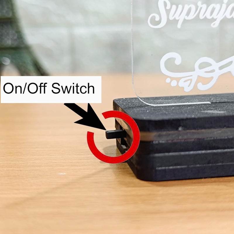 WEHATKE Anniversary Gift for Couple Special Customized LED Calendar Frame Romantic Personalized Gift for Him and Her Unique Wedding Gift Best Gift on Birthday Anniversary Special Days With battery Micro USB Charging - Image 3