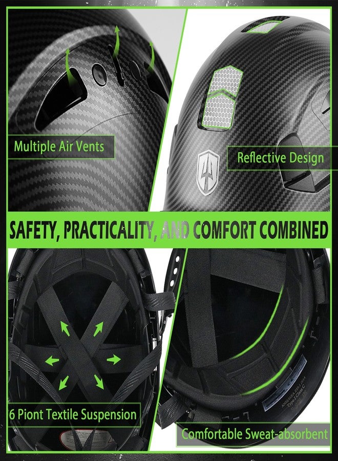 GREEN DEVIL Hard Hat with Bluetooth Ear Muffs and Visor Vented Work Safety Helmet for Men Women ANSI Z89.1 Approved Hardhat Cascos de Construccion Ideal for Industrial & Construction - Image 4