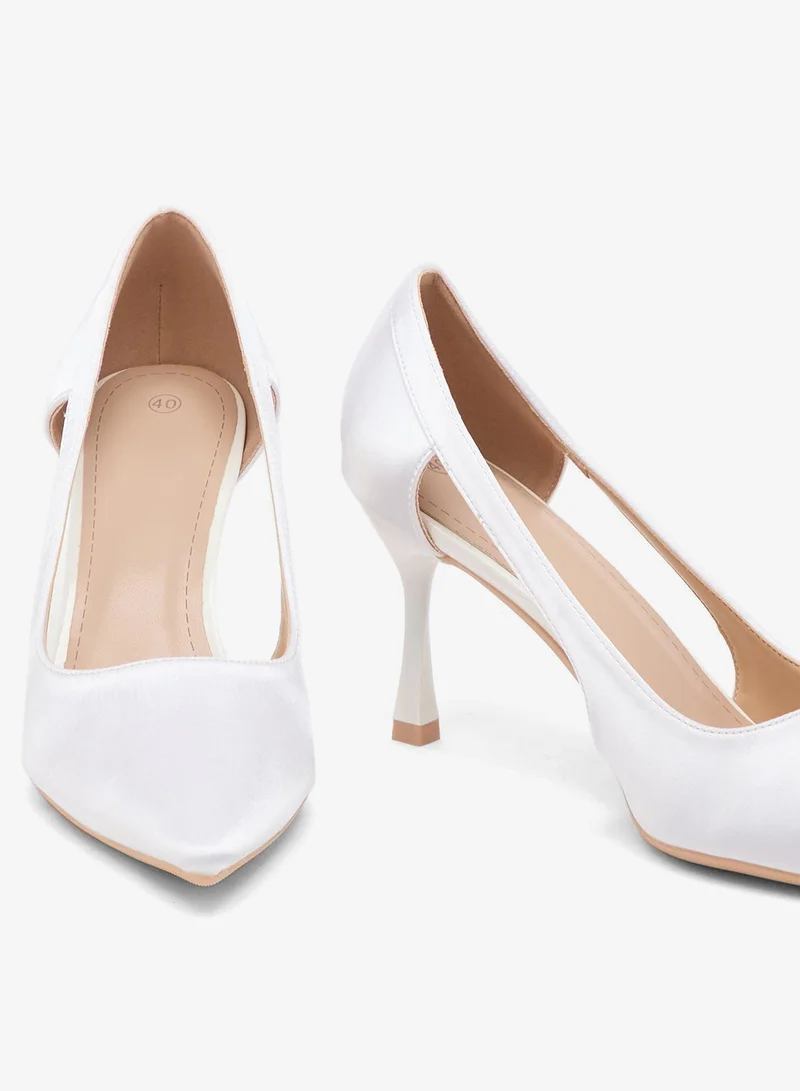 Khizana Ivory High Heeled Pump for Women | Best Price UAE