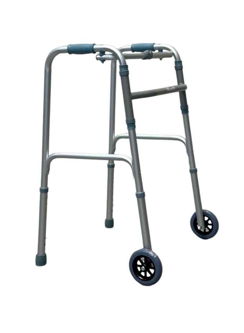 NOVAMED Foldable Walker With Wheel (9125L) - Image 1