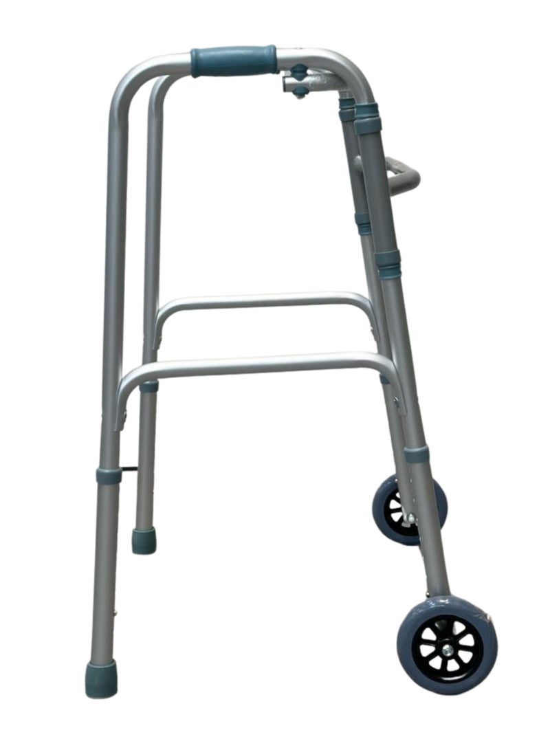 NOVAMED Foldable Walker With Wheel (9125L) - Image 3