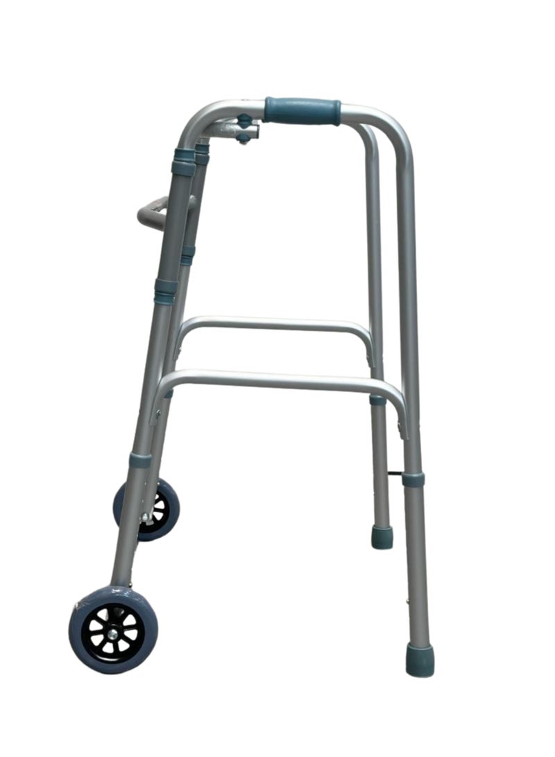 NOVAMED Foldable Walker With Wheel (9125L) - Image 4