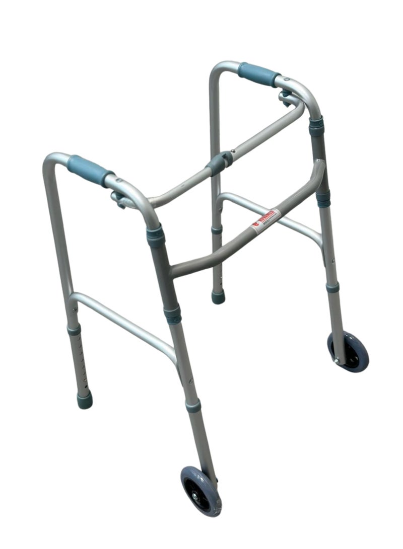 NOVAMED Foldable Walker With Wheel (9125L) - Image 5