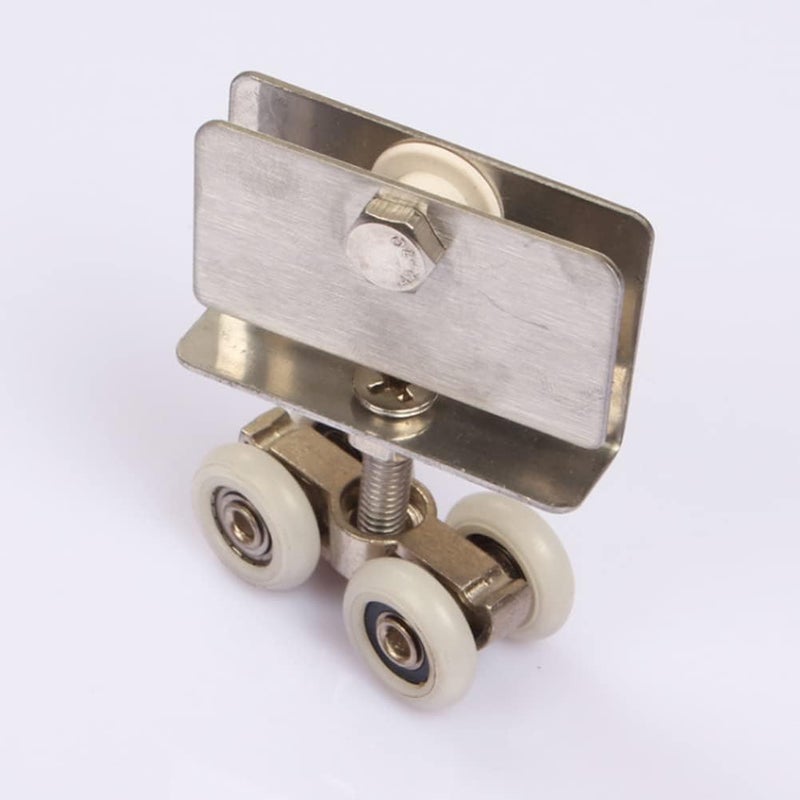 Zikra 4 Pcs Shower Door Rollers, Runners Wheels Replacement Part for 20mm Glass Door Runner Sliding Shower Door Roller Wheel Home Bathroom - Image 4