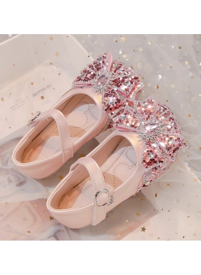 Children's Princess Shoes Shiny Crystal Shoes - Image 3