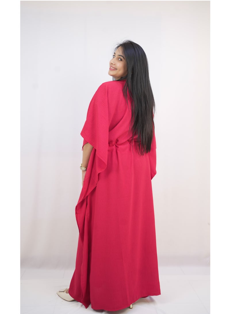 Al Batool Stylish Ladies Kaftan, Luxurious Stylish Cey Fabric with Elegant Design  - Image 4