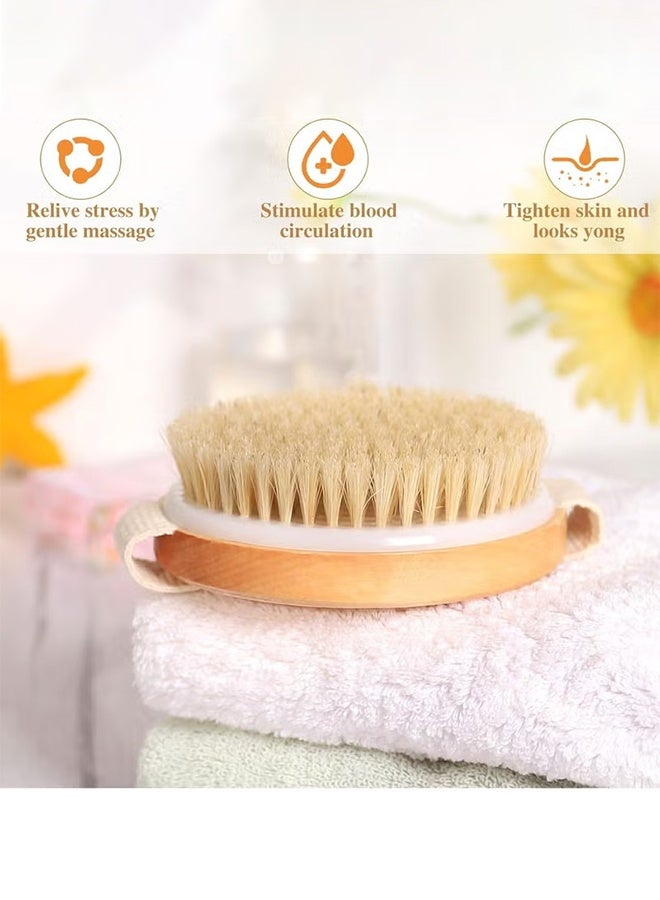 Jamal Dry Brushing Body Brush, Dry Skin Exfoliating Brush Body Scrub for Flawless Skin, Cellulite Reduction, Lymphatic Drainage and Blood Circulation Improvement - Image 5