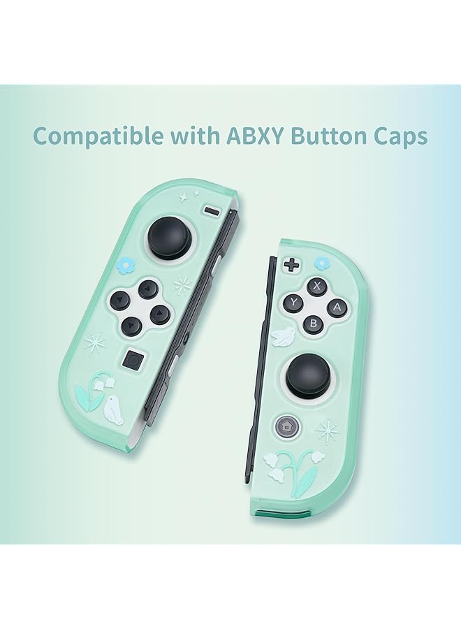 GEEKSHARE Protective Case For Switch Oled Hard Protective Shell Slim Cover Case Compatible With Switch Oled And Game Console Lily Of The Valley - Image 3