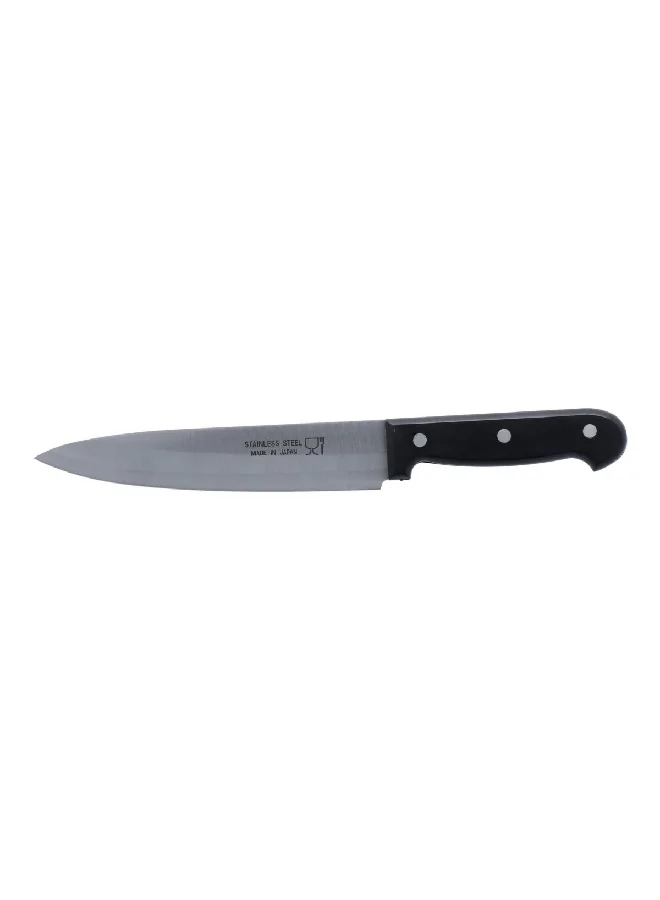 HONEYBEE Triple-Riveted Handle Carving Knife with Safety Pouch Black 7 Inch 2001-FGG