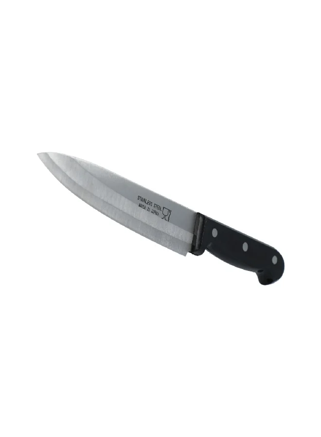 HONEYBEE Triple-Riveted Handle Carving Knife with Safety Pouch Black 7 Inch 2001-FGG