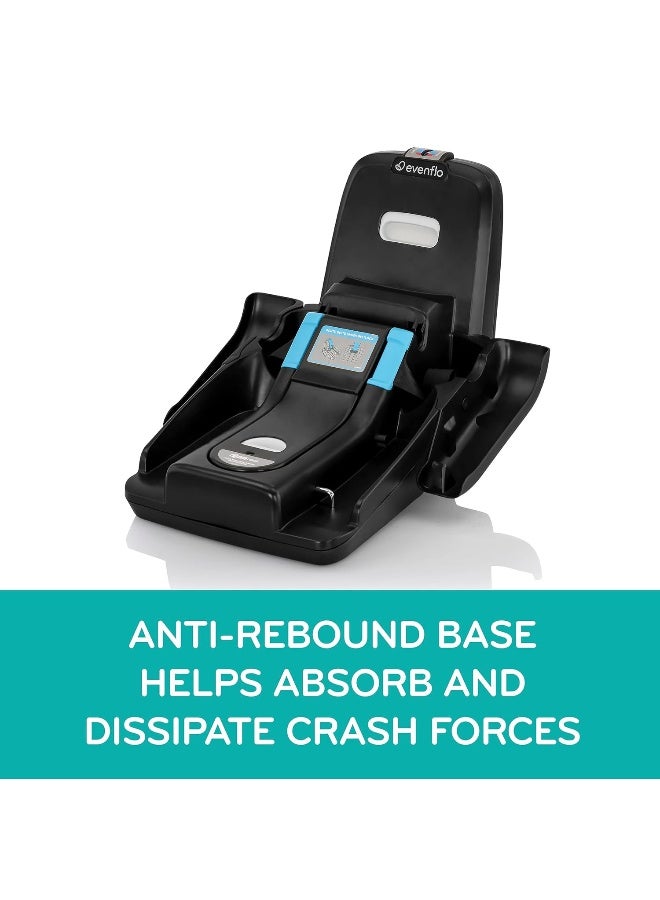 evenflo Shyft DualRide with Carryall Storage Infant Car Seat and Stroller Combo (Boone Gray) - Image 4