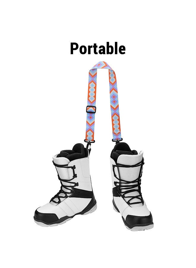 Generic Snowboard Carrier Strap for Adult Youth Skate Shoes Fixing Strap Winter Accessory for Ice Skates Ski Boots Snowboarding - Image 3