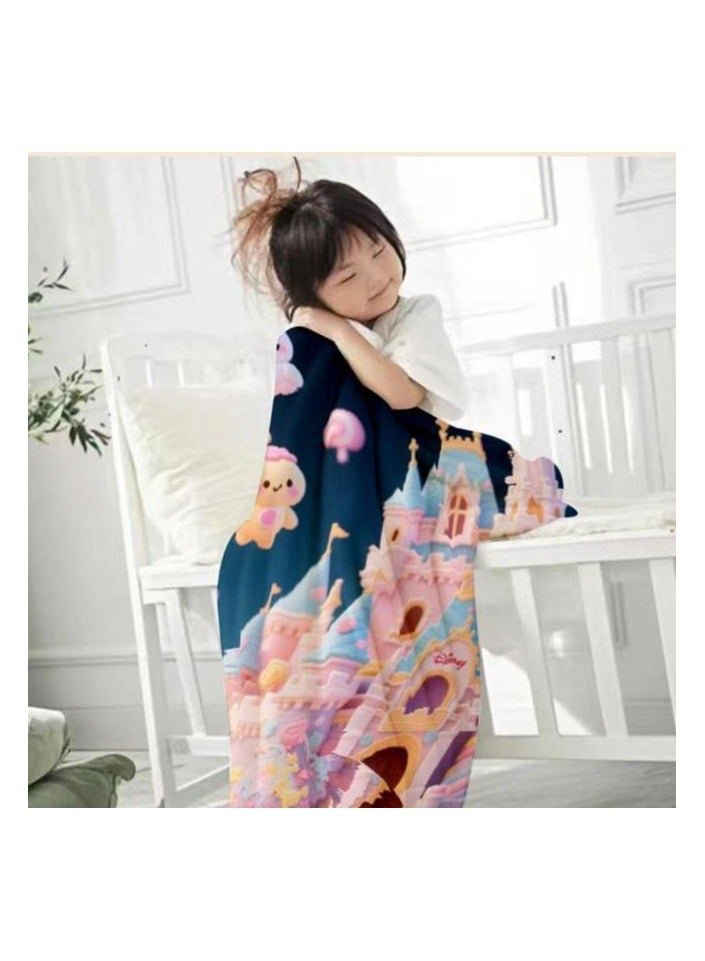 عام بطانية رقيقة من الفانيلا الكرتونية للأطفال أو الطلاب (دافئة ومريحة ومناسبة للنوم والألعاب) 100 سم * 150 سم - Image 3