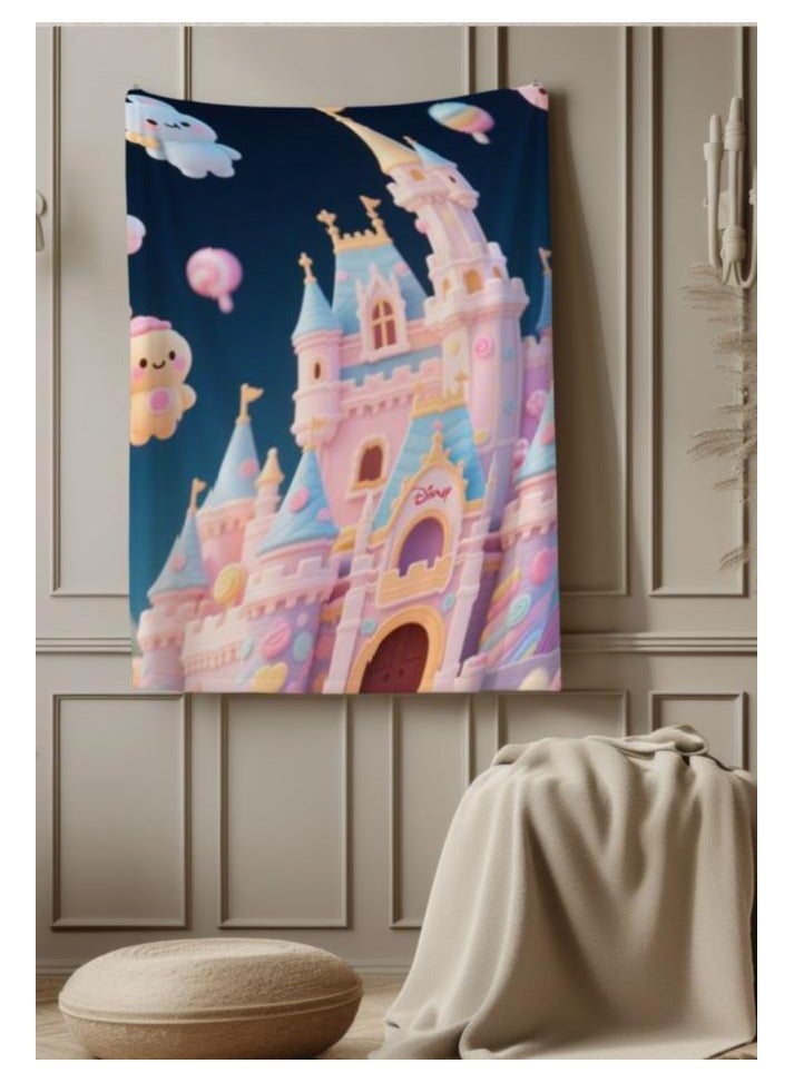 عام بطانية رقيقة من الفانيلا الكرتونية للأطفال أو الطلاب (دافئة ومريحة ومناسبة للنوم والألعاب) 100 سم * 150 سم - Image 1