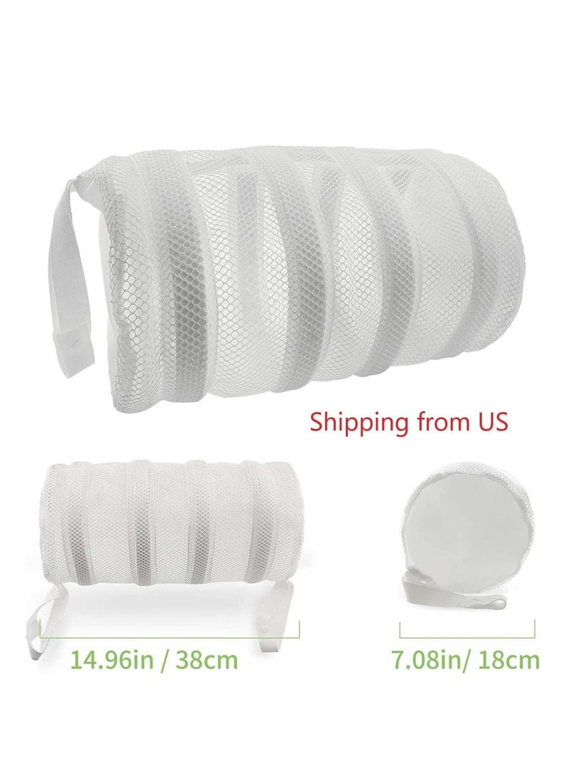 Y&D Shoe Washing Bag with Bumper Protectors Sneaker Wash and Dry bag for Laundry Machines Mesh Canvas Shoes Sneakers Knitted Sock Shoes, Delicates 2 Pack  - Image 5