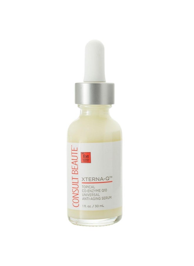 Consult Beaute - Consult Beaute Xterna-Q Topical CO-Enzyme Q10 Universal Anti-Aging Serum for Face and Neck 1 oz. - CoQ10 Peptides - Bergamot Fruit Oil - Antioxidant Skin Care - Image 1