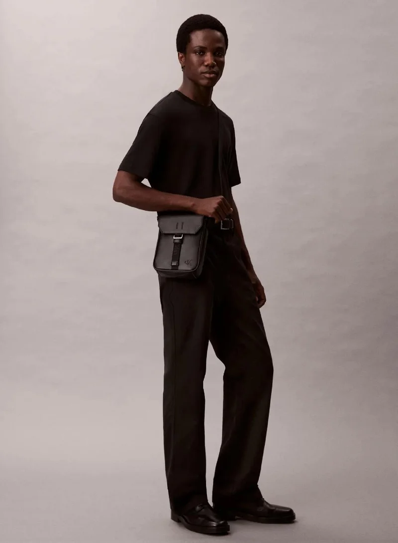 Calvin Klein Black Cargo Flap Reporter Bag for Men | Best Price UAE