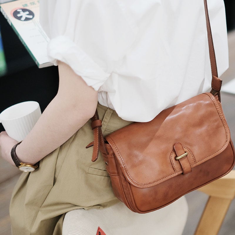 High-End Top Leather Women'S Shoulder Crossbody Bag Simple Design Lightweight All-Match Casual Women'S Bag 2024 Explosive Recommend - Image 3