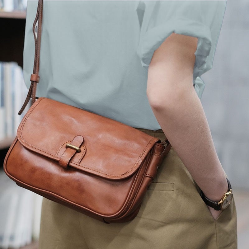 High-End Top Leather Women'S Shoulder Crossbody Bag Simple Design Lightweight All-Match Casual Women'S Bag 2024 Explosive Recommend - Image 2