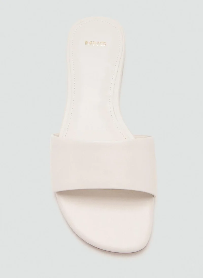 MANGO  Flat Leather Sandal for Women | Best Price UAE