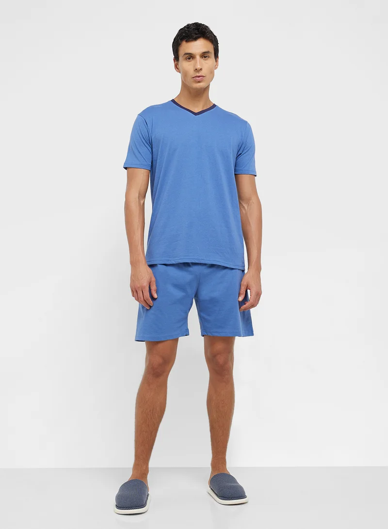 Seventy Five Nightwear T-Shirt & Shorts Set