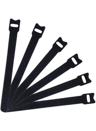 50 Pcs Reusable Fastening Cable Ties Microfiber Cloth 6 Inch Hook And Loop Cord Ties Black - pzsku/Z90FC0FD5B9337110CBE7Z/45/_/1715316901/3544e640-775f-4a85-8464-8f84d2229d53