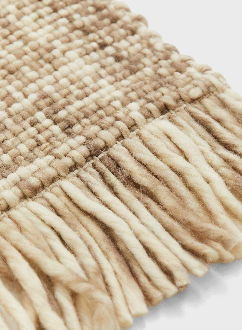H&M Fringed Wool-Blend Rug