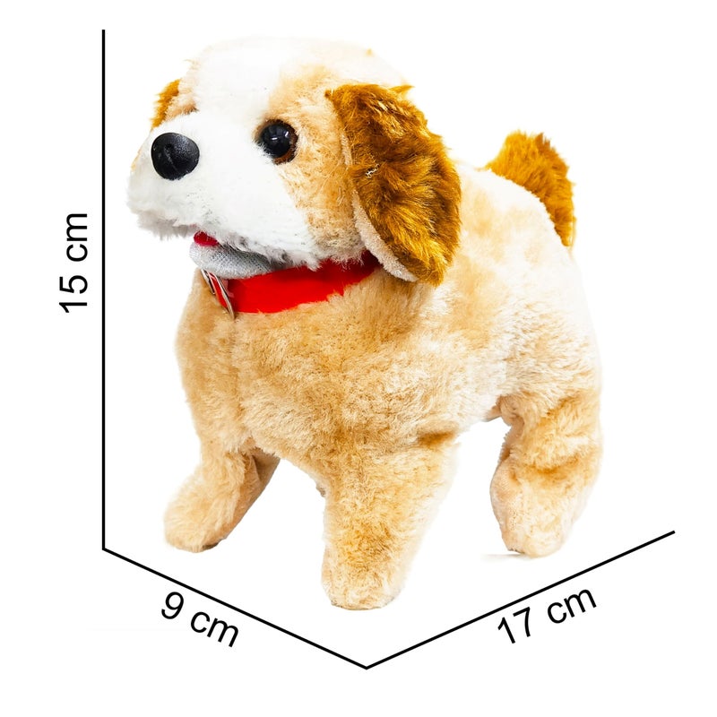 VGRASSP Jumping and Walking Dog Toy for Kids with Back Flip Action Soft Plush Dancing Puppy Electronic Pet Gift - Color As Per Stock - Image 3