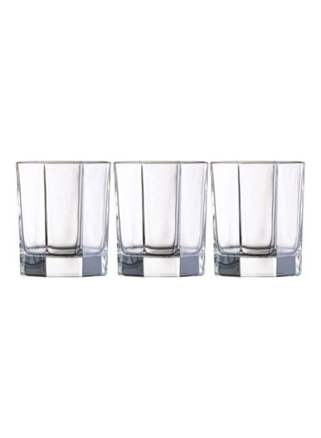 Luminarc 3-Piece Octime Diamond Premium Glass Tumblers Clear 300ml N2004(D9559)  - Image 4