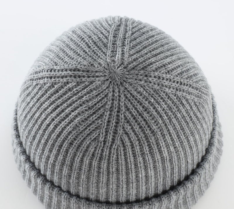 Home Prefer Rib Knit Beanie Hat for Men and Women (US, Alpha, One Size, Light Grey) - Image 4