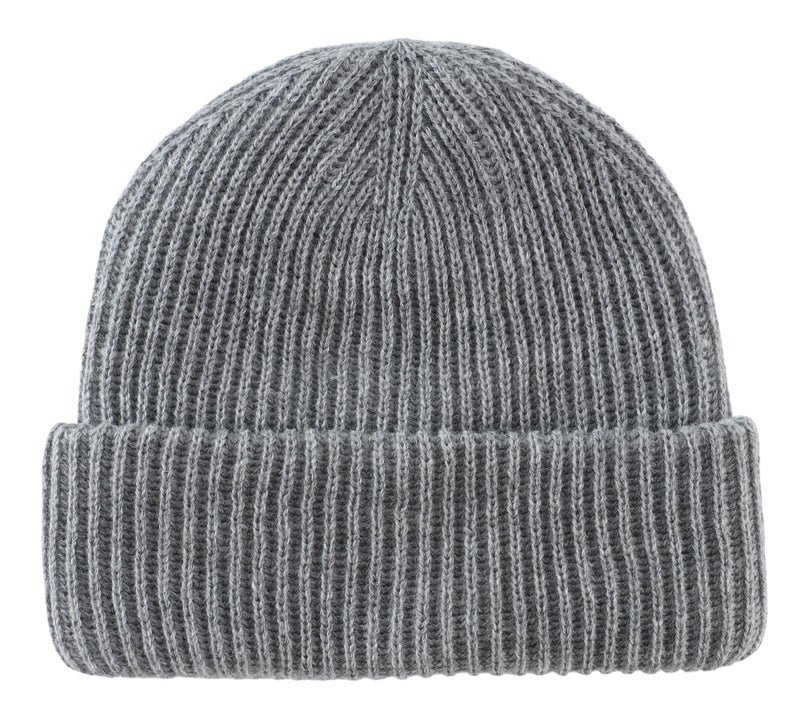 Home Prefer Rib Knit Beanie Hat for Men and Women (US, Alpha, One Size, Light Grey) - Image 1