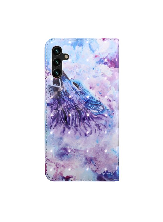 S-TOP Case For Samsung Galaxy A13 5G 3D Painted Pattern Horizontal Flip Leather Phone Case with Holder & Lanyard - Image 3